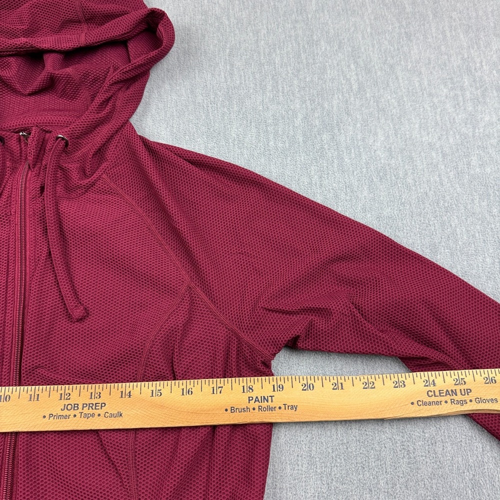 Torrid Active Hoodie Womens 00 Red Waffle Knit Full Zip Sweatshirt Active Gym - Picture 5 of 9